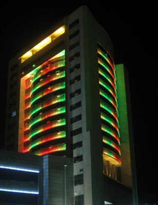Iluminación de fachada 36W RGB IP65 LED de pared LED al aire libre Luz de lavadora