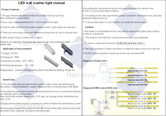 Luces al aire libre impermeable IP65 SMD LED Barra de iluminación