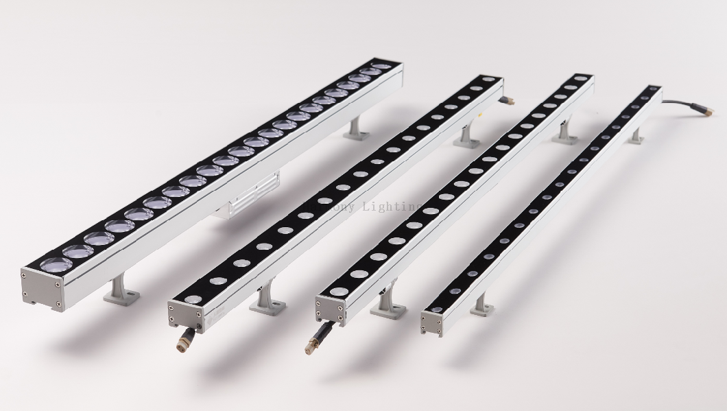 Lámpara de luces de pared de bajo voltaje DC24V, mejor iluminación para arquitectura y diseño RGBW IP65 LED de alta potencia LED Lavadora de pared Iluminación