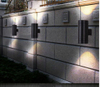 Lámpara de pared LED blanca cálida de diseño moderno para exteriores de 18W