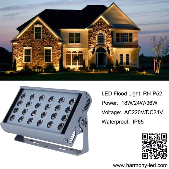 Outdoor IP65 Square 24W LED Lavadora Lavadora RGBW